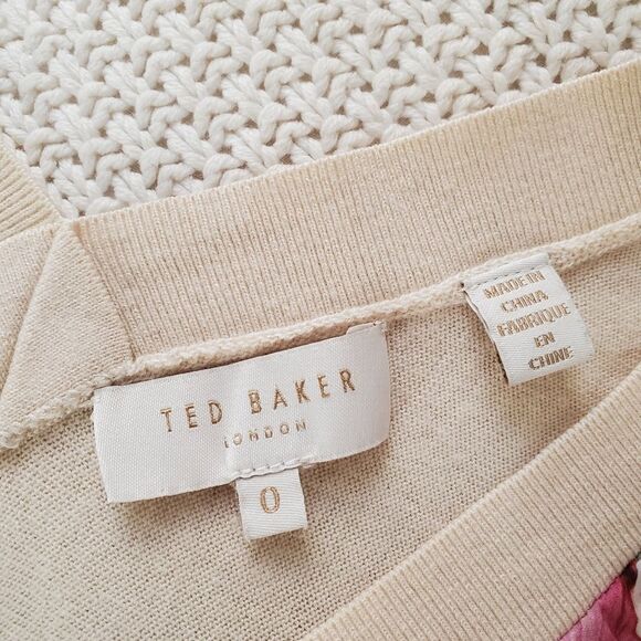 Ted Baker London Gotia Mirrored Tropics Sweater Sz 2 - Picture 12 of 13